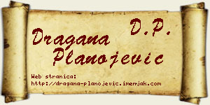 Dragana Planojević vizit kartica
